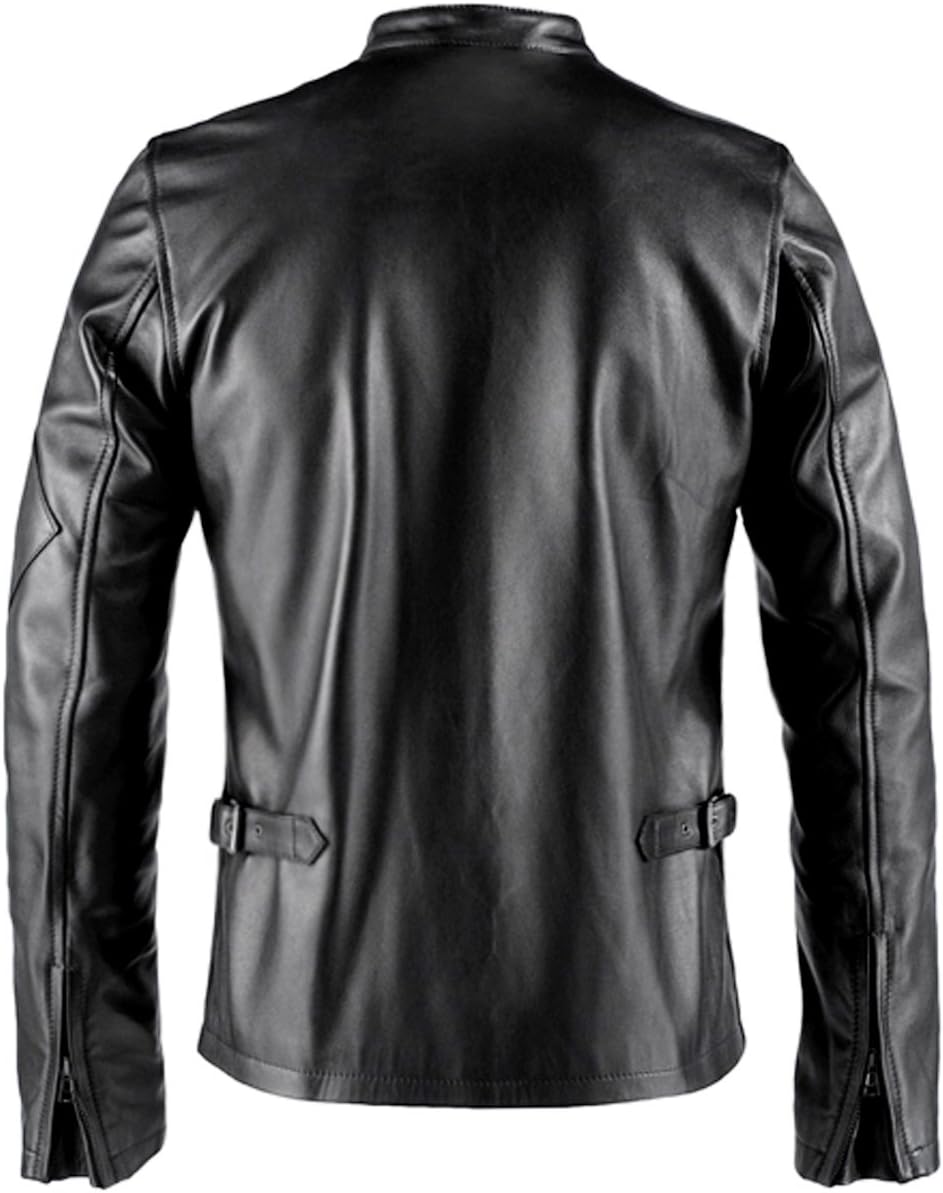VearFit Cyclops-X-Men Suphero Comic Black Faux Pu Leather Jacket for Men