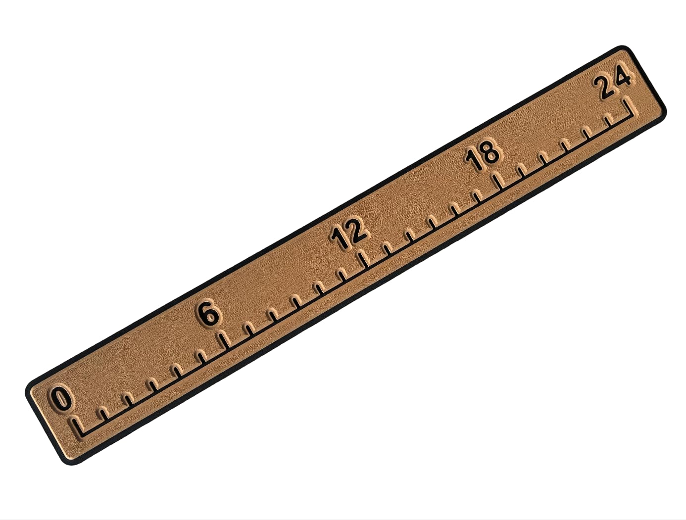 | 24 Inch Fish Ruler | SeaDek | Fish Measurement Tool | Perfect for Boats and Kayaks | Mocha/Black