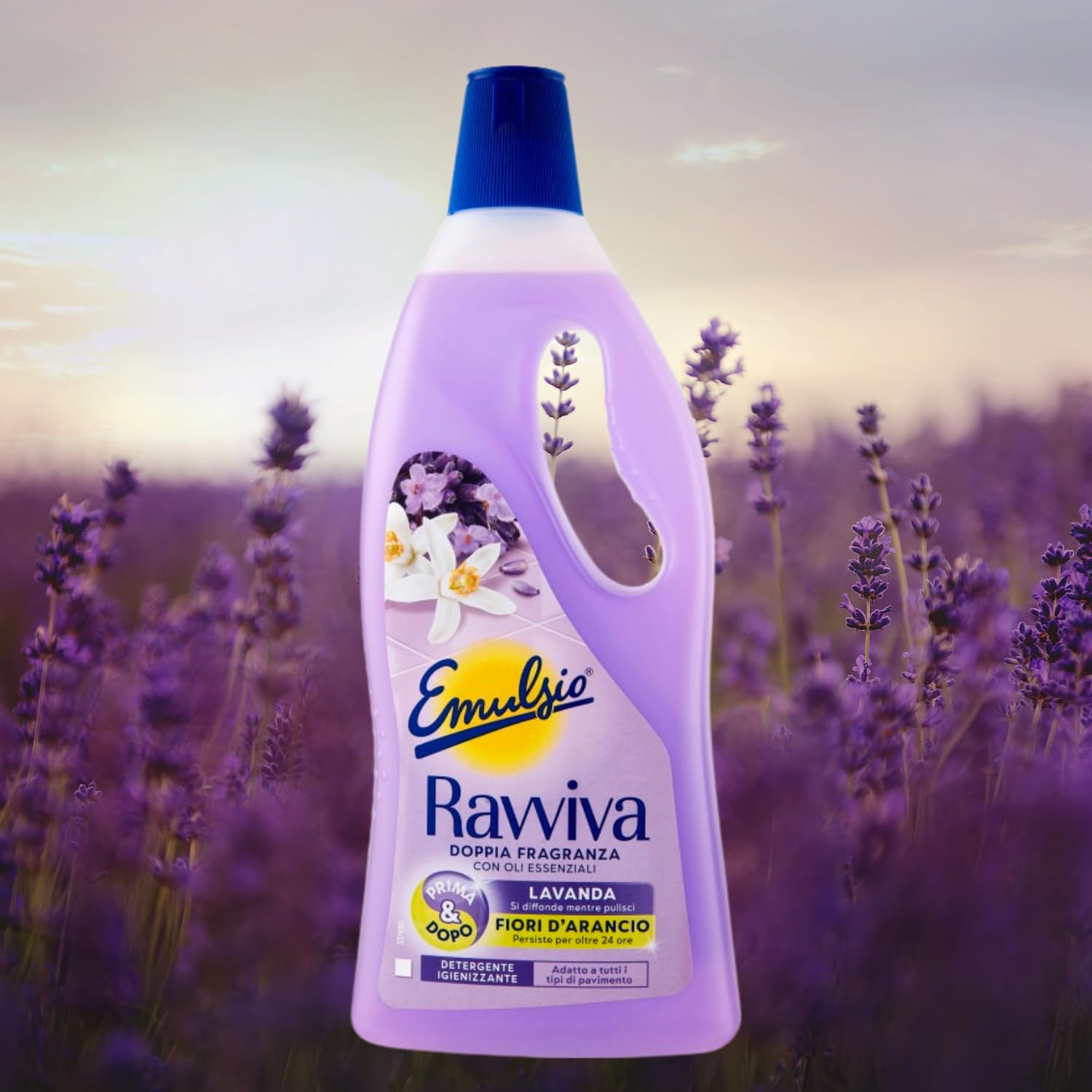 Detergente Igienizzante Pavimenti Lavanda e Fiori d’Arancio | Variazioni 4/8/12 Pezzi – 750 ml (8)