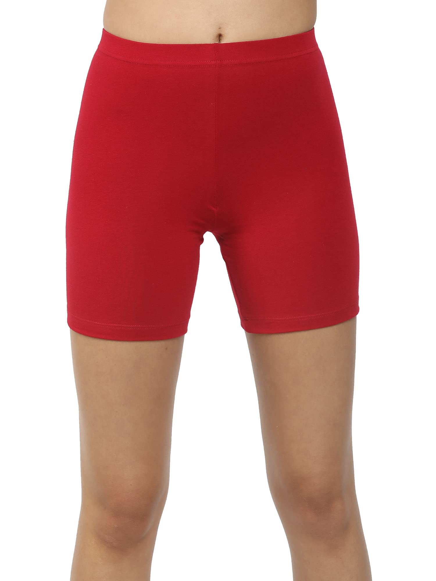 shyygl Girls and Women Cotton Spandex Tights Cycling Shorts Shorts Solid Color Model SL 921(Pack of 1)-picture-36