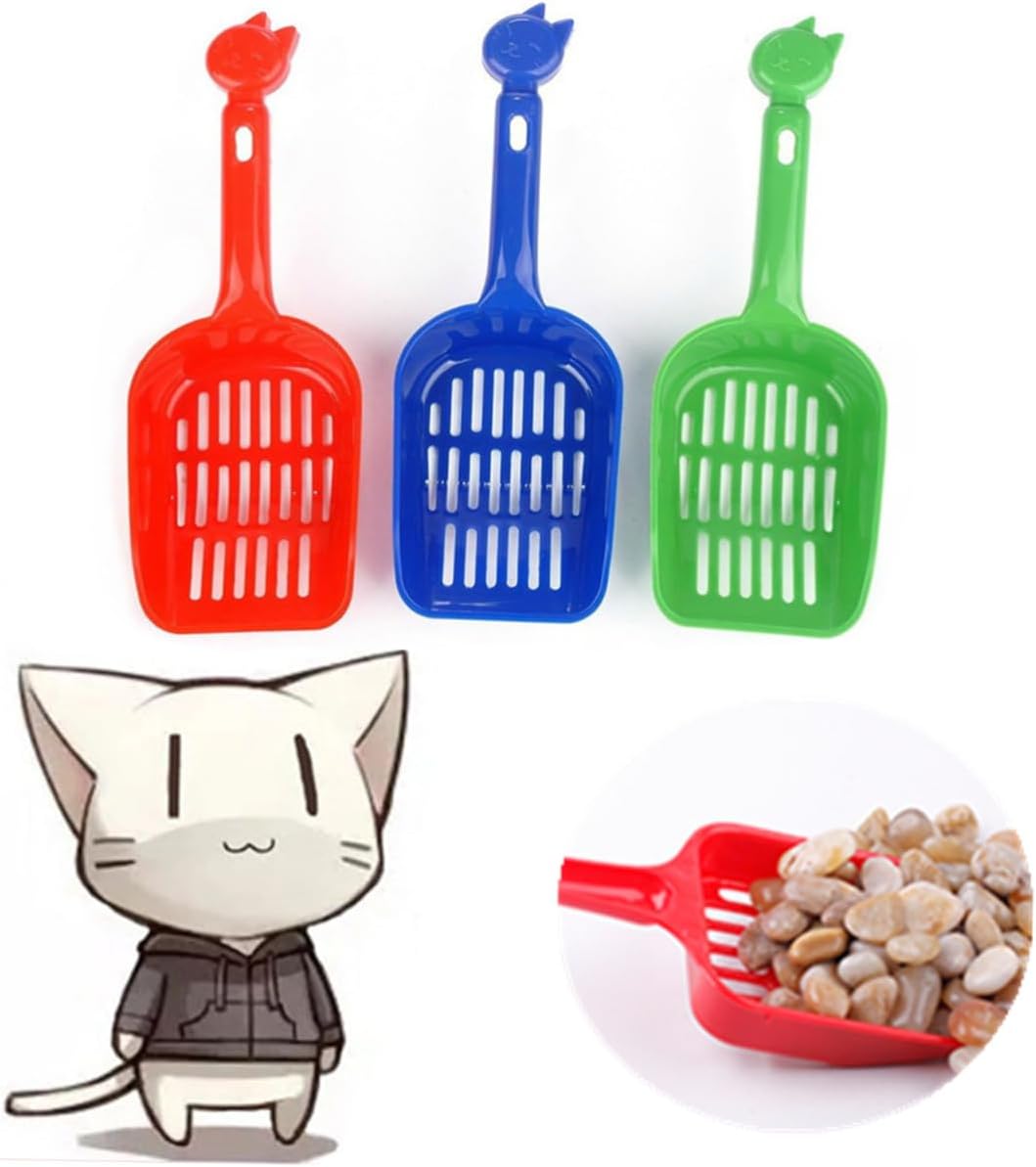 Garneck 3pcs Litter Shovel Scooper Sifting Cleaning Kitten Scoops Pet Litter Scoop Cat Litter Litter Scoop