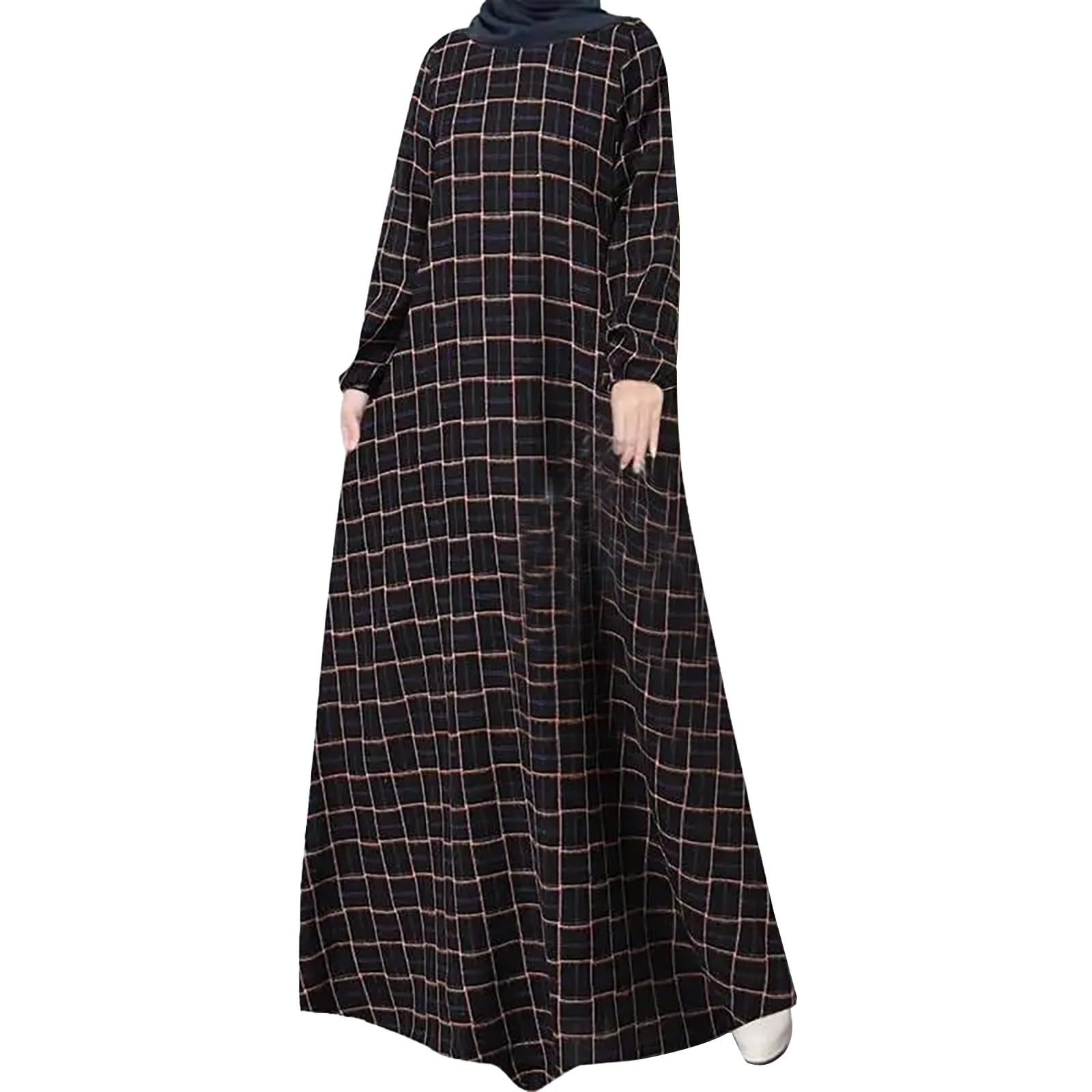 CLMJHG Abaya-Kleid für Frauen, Hochzeit, islamische Kleider, Islam-Kaftan, Hijab, Tasbih, muslimisches Set, islamische Kleidung, Abaya, Jilbab, Dubai-Kaftan für Eid Ramadan