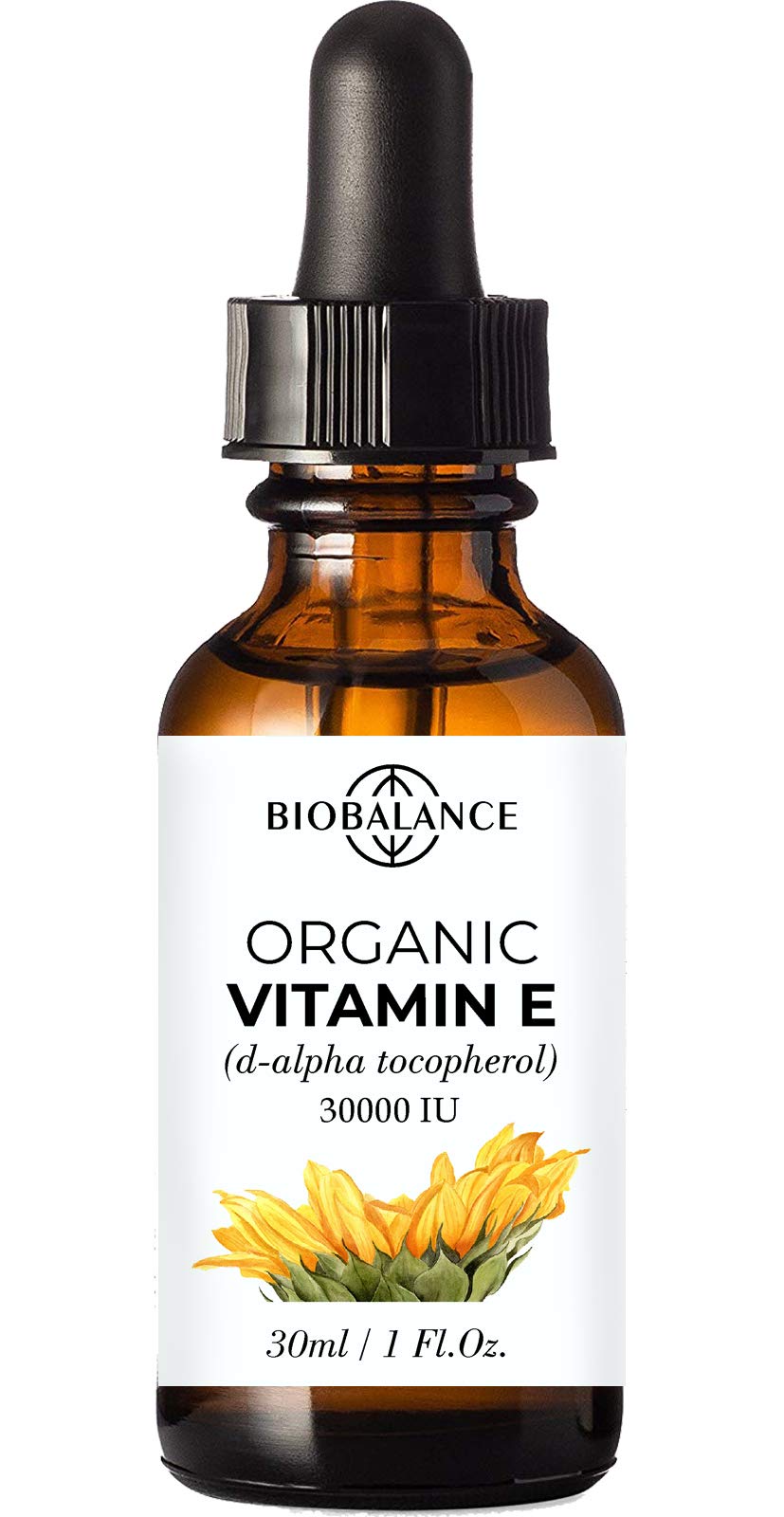 Bio Balance Organic Vitamin E, d-alpha tocopherol, 30,000 IU, Derived form Organic Sunflower Oil, 100% Pure & Undiluted, Soy/Gluten/GMO Free, Glass Bottle, 30ml (B08NK32GFG) Amazon Price History, Amazon Price Tracker