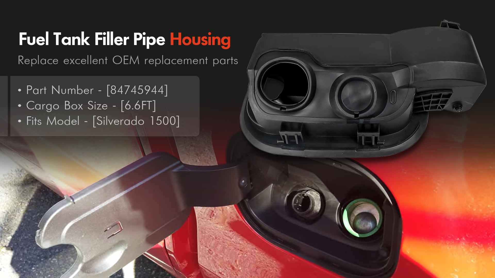 Amazon.com: 84745944 Fuel Tank Filler Pipe Housing Fit for Chevy
