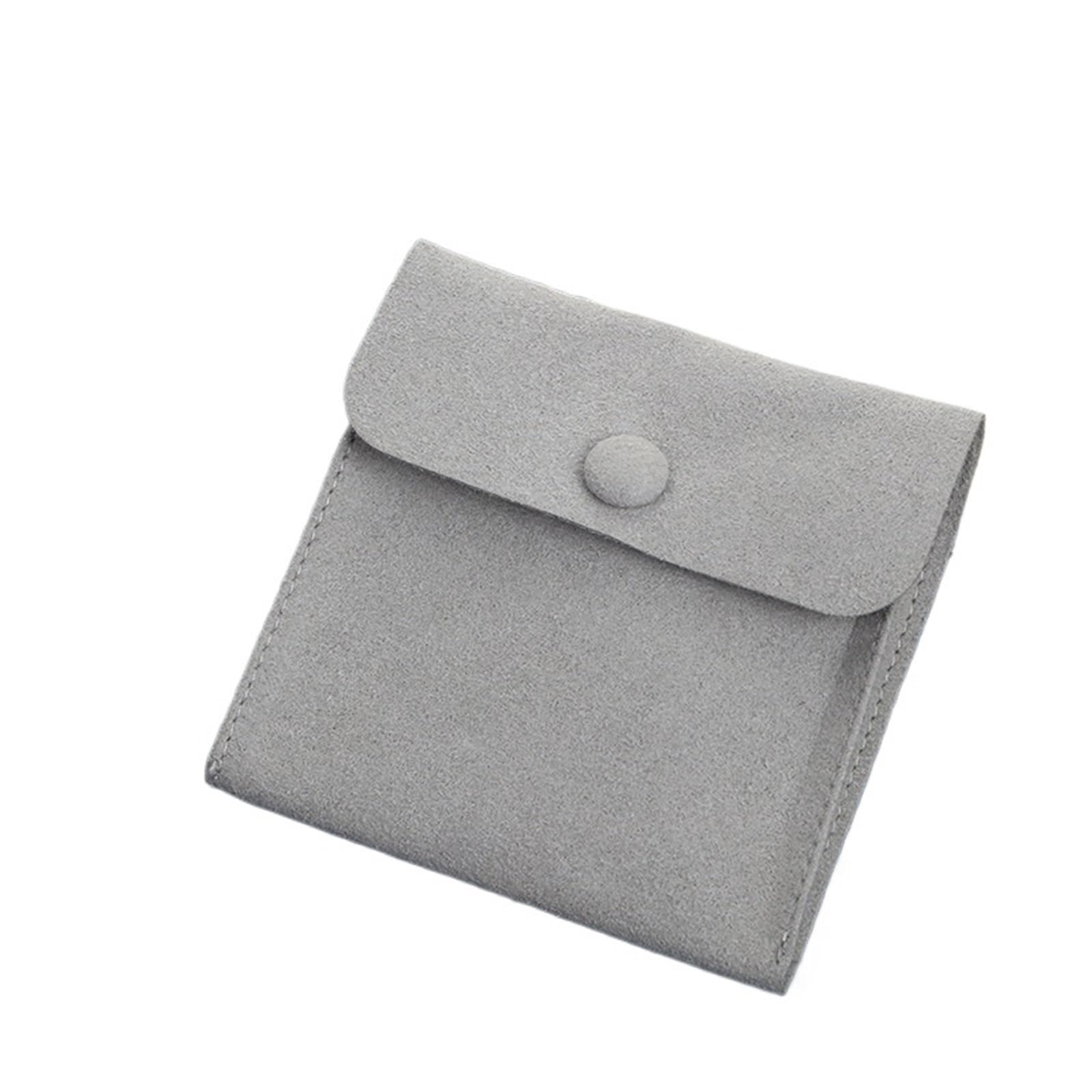 RRYPBOVG Jewelry Storage Bag 5pcs 8cm Jewelry Bags With Snap Button Insert Pad Luxury Pouches For Necklaces Rings Earrings