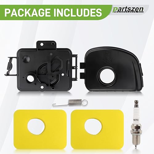 Miniatura 4 de 595663 Base de filtro de aire y cubierta de filtro de aire 595660 para motores de cortacésped 550E-550Ex Series 08P502 09P602 09P702 con filtro de