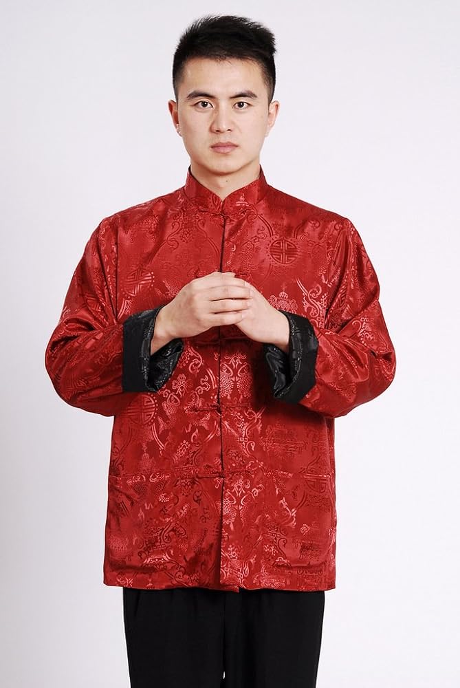 中国　メンズ　チャイナ服　リバーシブルジャケット　XXL 楽天市場】チャイナ服 メンズ チャイナジャケットカンフー服