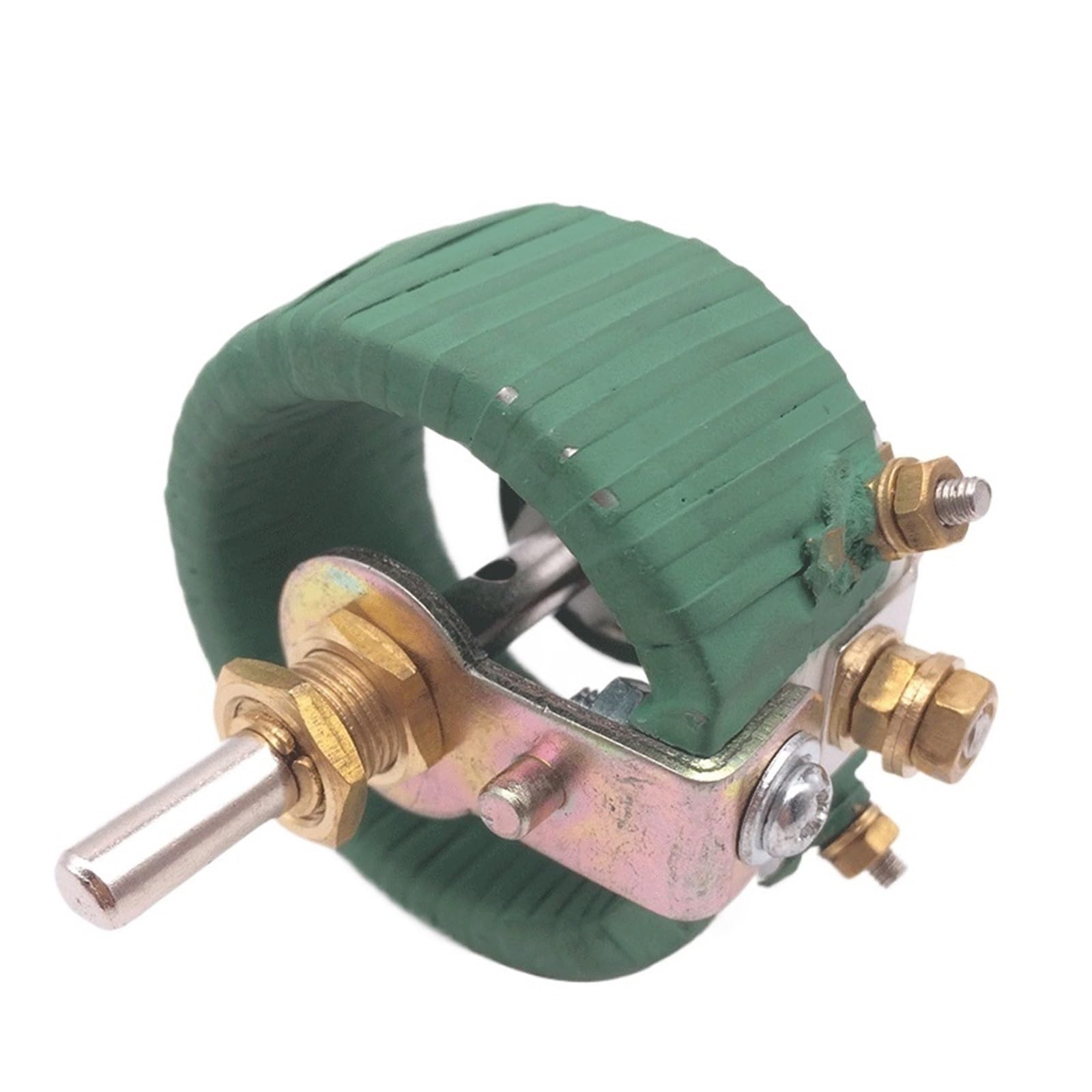 BCW 50W résistance Variable rotative enroulée, rhéostat Haute Puissance, Forme de Disque sans résistance réglable en Bas, rhéostat Coulissant(Max R-10 ohm)