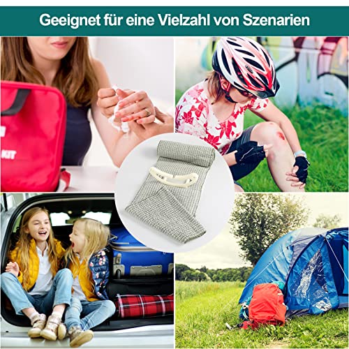 2 Stück Israeli Bandage Tourniquet Emergency Elastischen Bandagen Militär Bandage 4' Taktische Tourniquets First Aid Wound Haemostatic Bandage für Outdoor-Sport, Camping, Wandern, Klettern (4 Zoll)