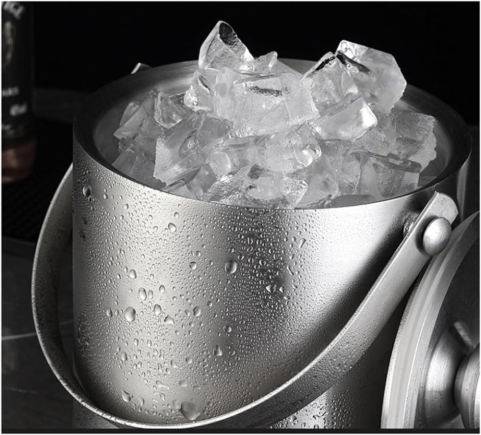 Stainless Steel Ice Bucket Champagne Red Wine Chilled Beer KTV Bar Utensils