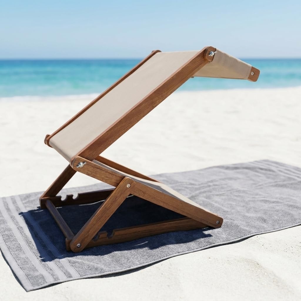 Portable Beach Face Mask - Height Adjustable, Foldable, with Pillow, Suitable for the Beach