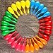 Resinta 30 Pieces Neon Maracas Shakers Mini Noisemaker Bulk Colorful Noise Maker with Drawstring Bag for Mexican Fiesta Party Favors Classroom Musical Instrument, 4 Inch, 6 Color