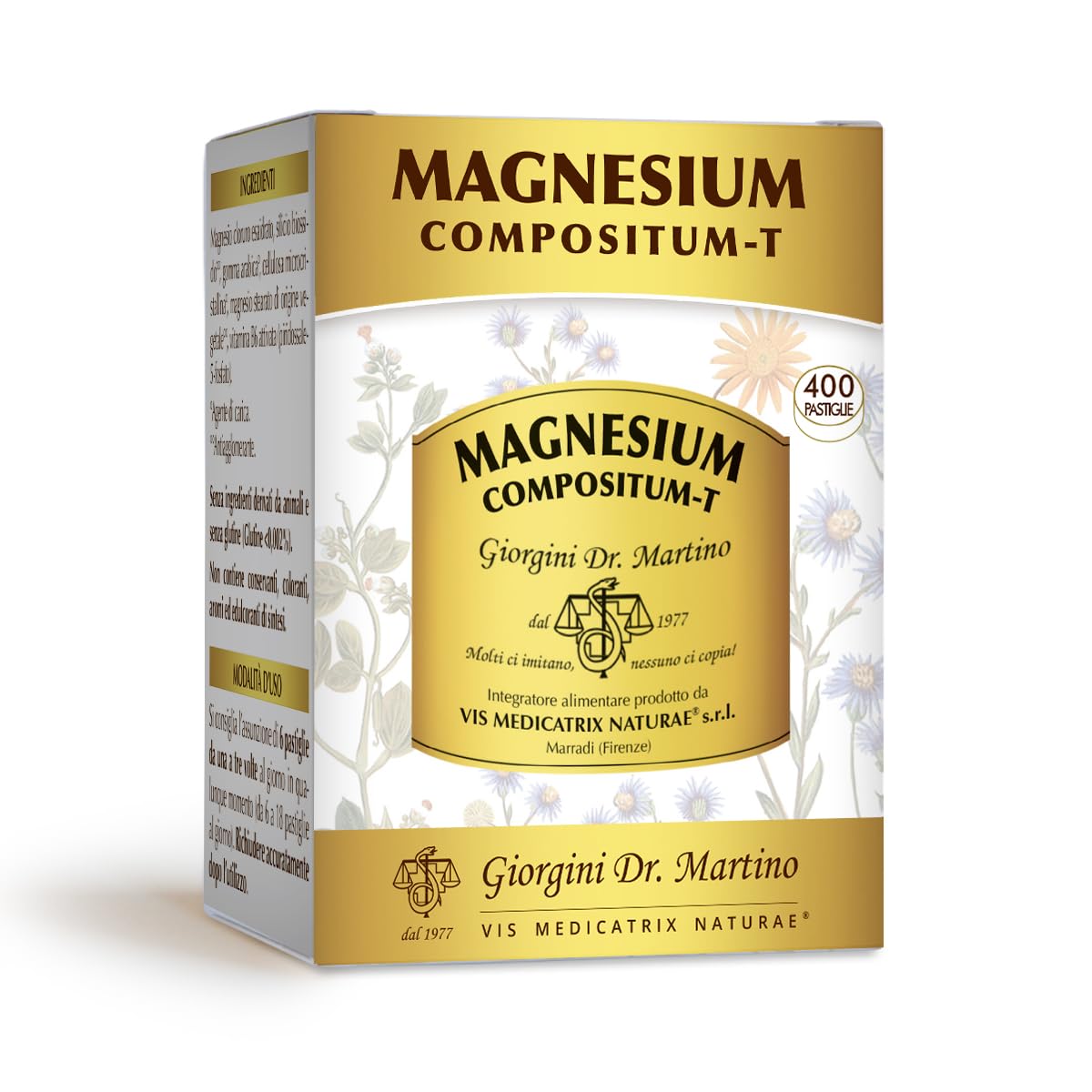 Dr Giorgini MAGNESIUM COMPOSITUM-T 200 g, 400 pastiglie