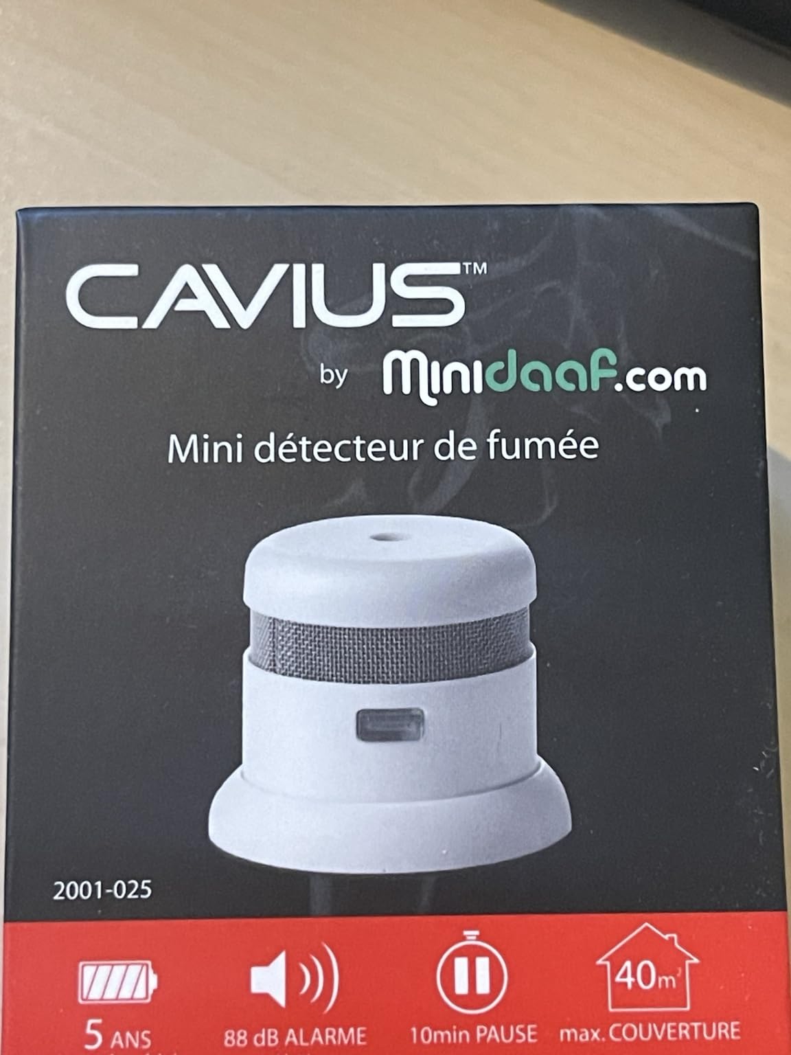 Cavius Mini détecteur de fumée 5 ans ELRO