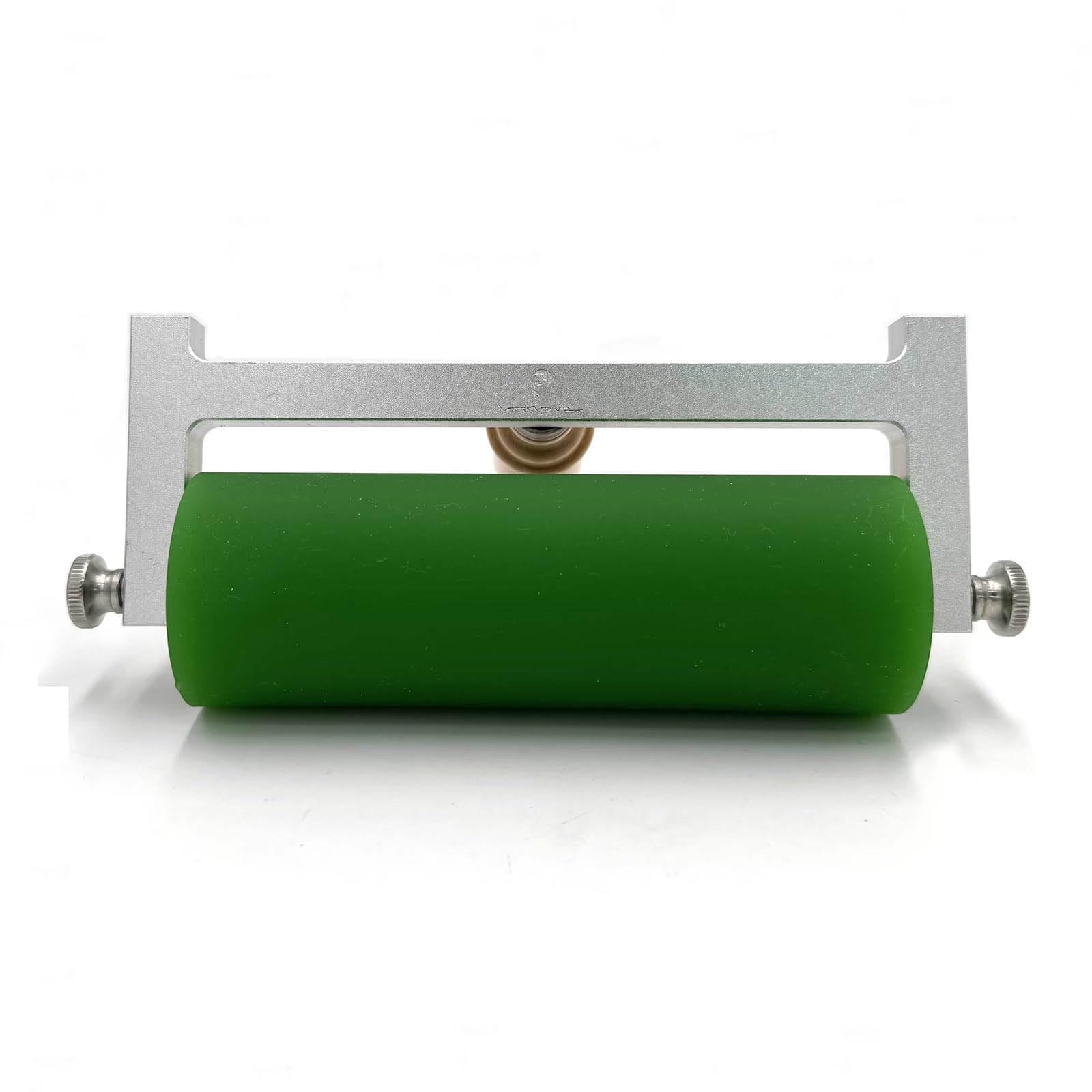 YXZQLOZ Printmaking Roller With Wooden Handle, Rubber Ink Roller For Linocut, Relief & Letterpress Printing,For Stamping, Gluing & Block Printing (50mm*200mm)