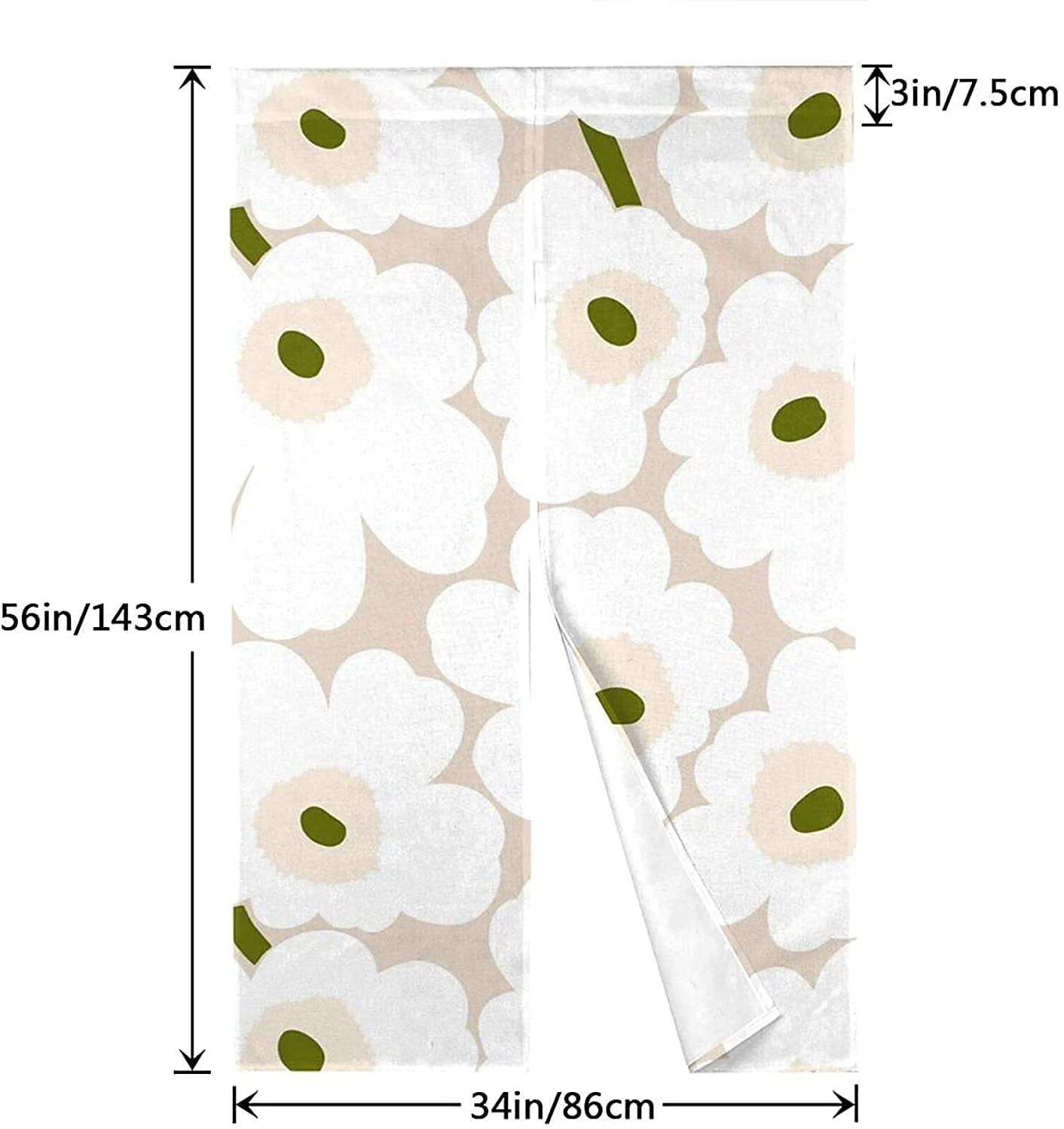 JAPAN EXCLUSIVE】Unikko / Noren curtains Northern European Noren