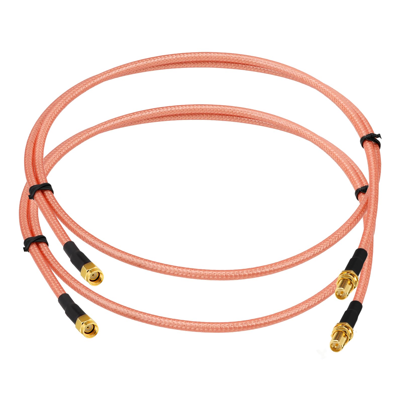 Bingfu Cavo coassiale da 1 m RP-SMA femmina a RP-SMA maschio RG400 cavo coassiale per router WiFi Telecamera IP di sicurezza Mini PCI Express PCIE Adattatore per scheda di rete wireless