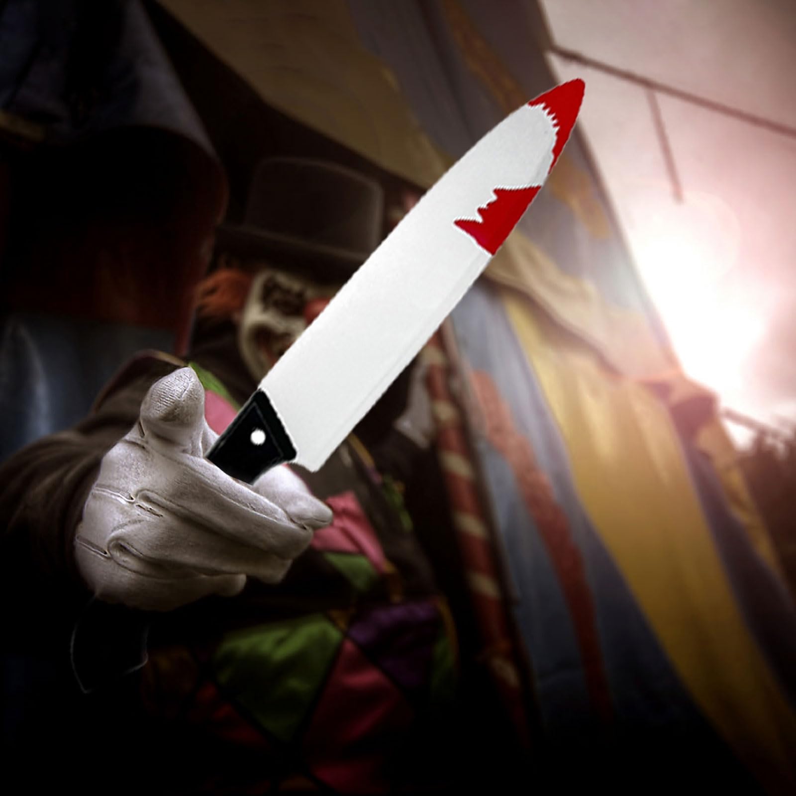 Coltello Grande Finto Insanguinato, Scimarra Di Plastica Realistica - Foto 13