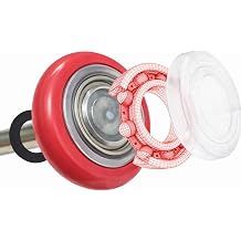 DURA-LIFT Ultra-Life MAX 2" Sealed 6200ZZ Bearing Nylon Garage Door Roller, 4" Stem, Pack of 10 Red Wheel