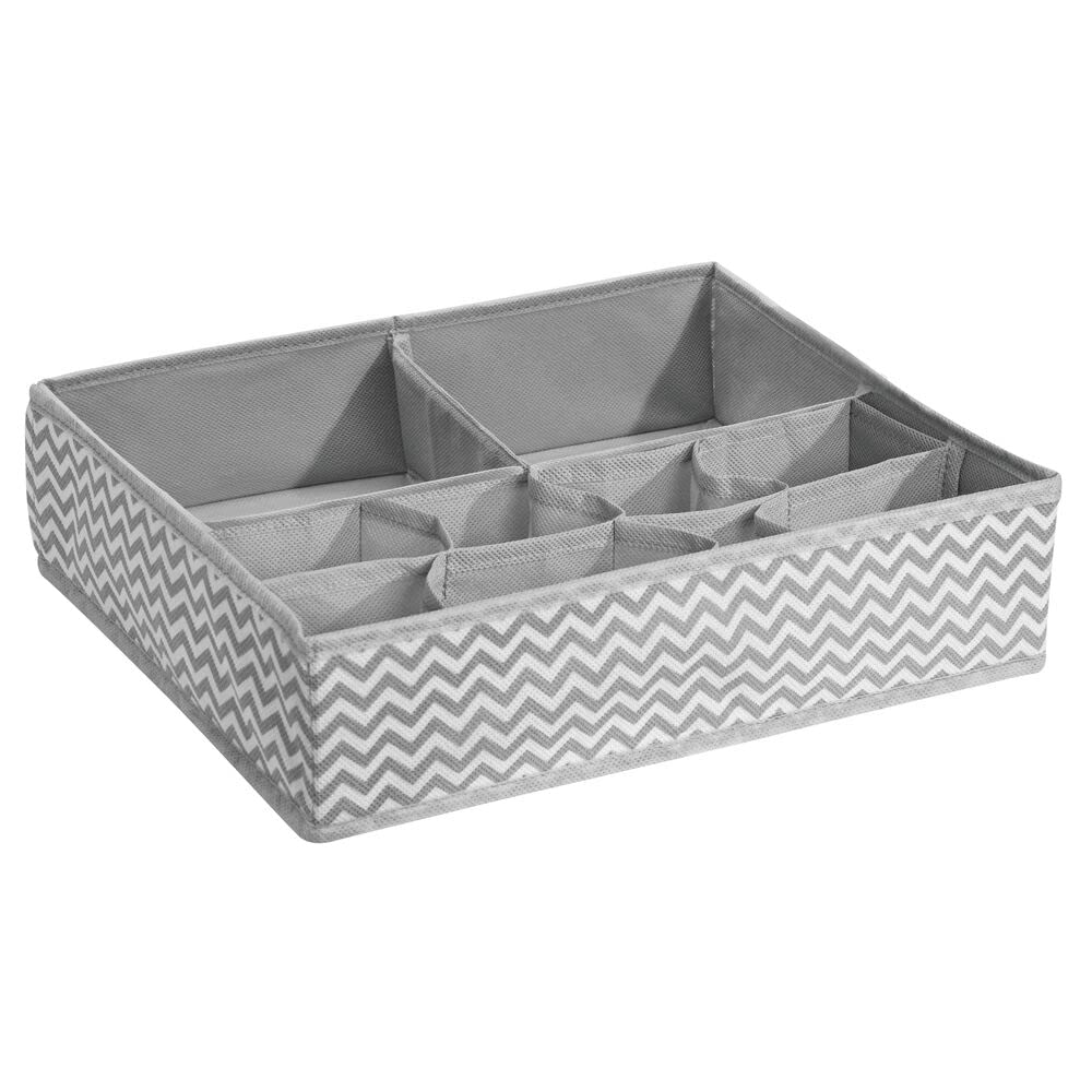 mDesign Scatola portaoggetti per armadi set da 8 3 formati grigio crema