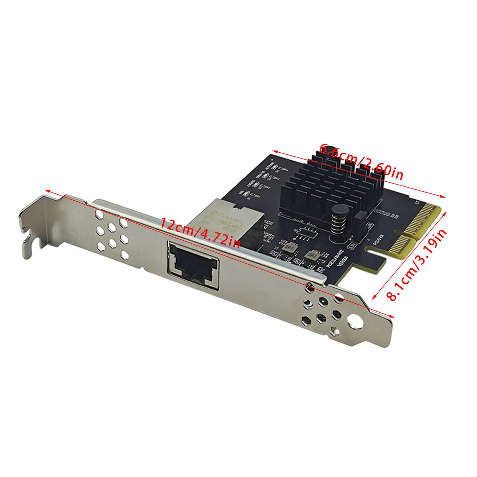 Scheda di rete Gigabit PCIE3.0 da 10 Gbps, chip 82574, supporto a basso profilo per una rete rapida del server
