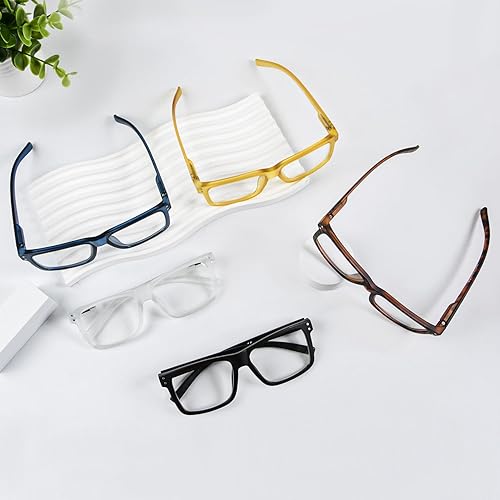 Miniatura 9 de Damas, a la moda lectoras,elegantes gafas de lectura para mujeres de lente transparente, Transparente