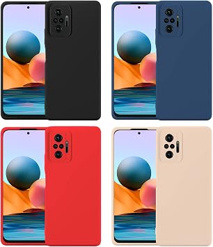 Microcase Xiaomi Redmi Note 10 Pro/Pro Max CamPRO Serisi Kamera Korumalı Silikon Kılıf - AL3427 (Kırmızı)