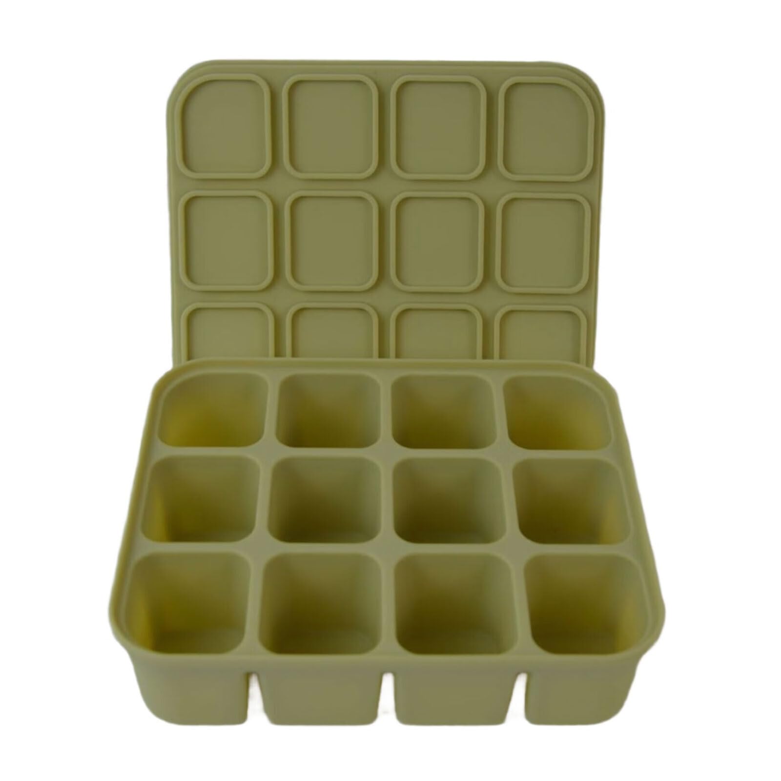 MICFENY Silicone Tray With Lid For Easy Demold And, Space Saving Design For Homes Kitchen Or