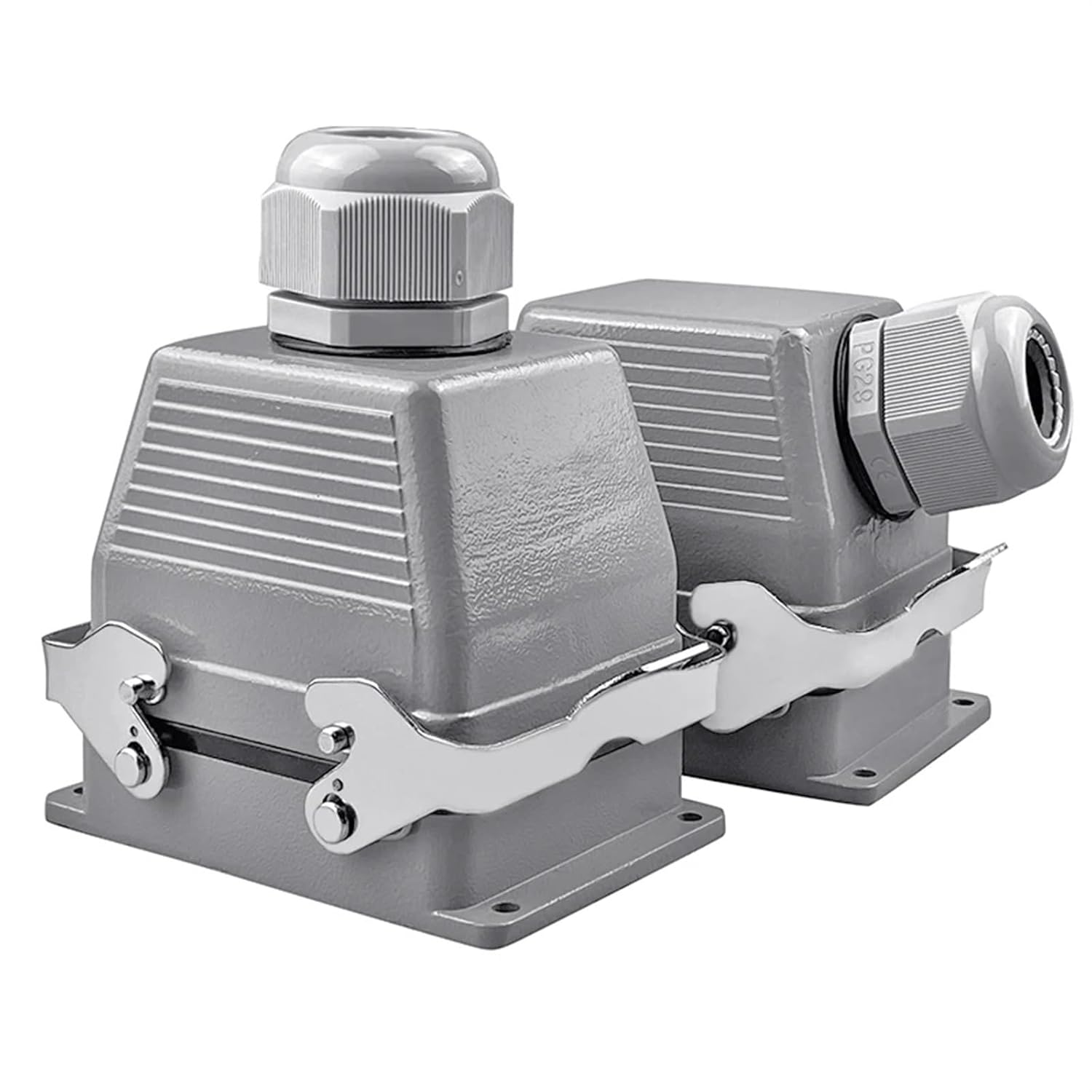 Heavy Duty Connectors HDC-HE-032-1/2 F/M 32pin 16A Industrial Rectangular Aviation Connector Plug Screw Connection(Hdc-he-032-1)