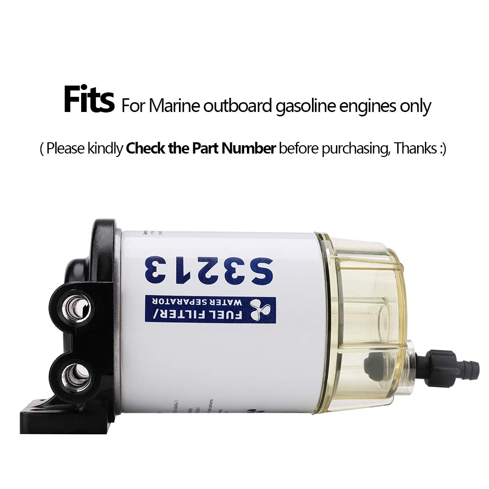 S3213 Marine Fuel Water Separator Filter 3/8 Inch NPT Port for Yamaha