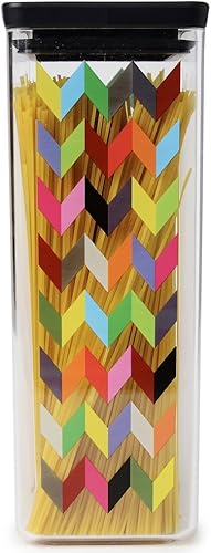 Miniatura 3 de French Bull Ziggy - Recipiente de plástico para almacenamiento de cereales y alimentos secos a prueba de fugas, sin BPA, con tapa, despensa, cocina,