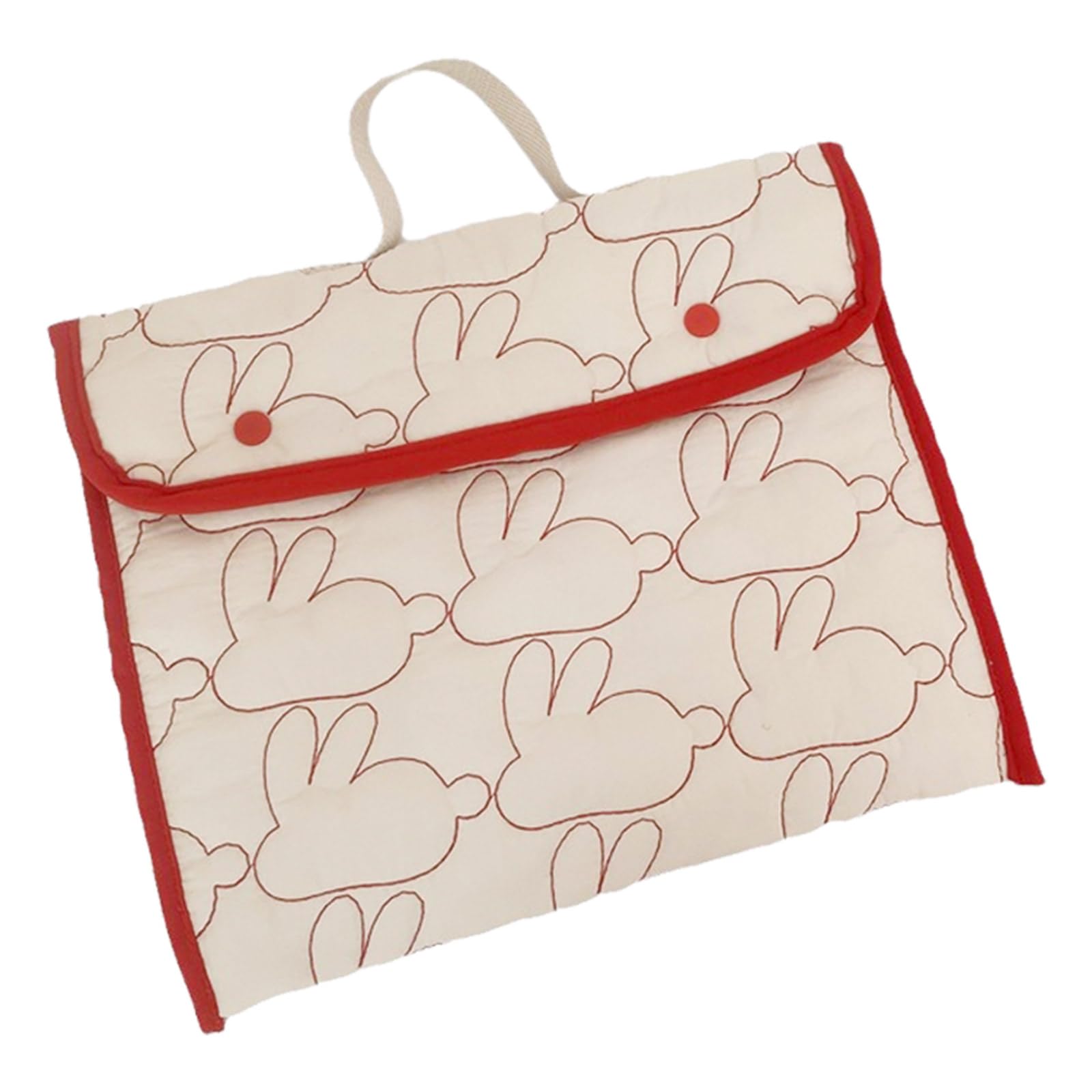 Kalttoy G Protective Embroidered Rabbits Tablet Pack Storage Ba Home Decoration Accessory For Notebooks And Students Polyester Notebook Sleeve