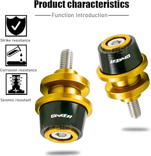 Miniatura 2 de Para GIXXER 250 SF 150 125 GIXXER 250SF 2018-2022 2023 Accesorios de motocicleta CNC Carretes basculantes Tornillos de soporte deslizante