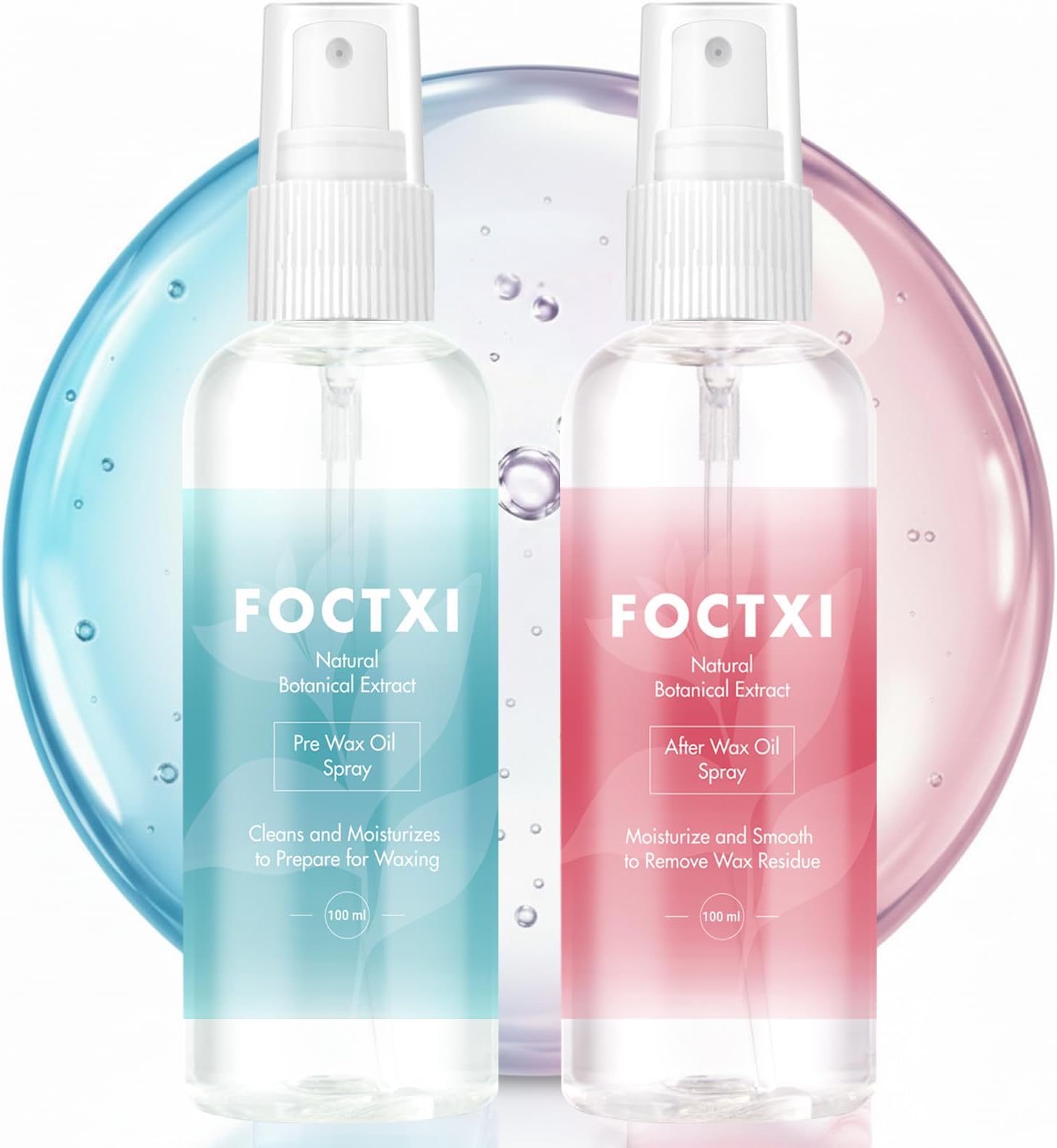 Pre Wax Cleanser And After Care, Before Waxing Skin Care Kit, Spray-Makes The Effectively Adhere To Hair, Spray-Reduces Redness, Removes Residue, 3.5Oz