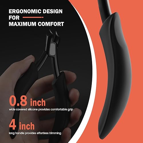 Miniatura 4 de BEZOX Cortaúñas gruesas para personas mayores, cortaúñas gruesas de precisión para hombres y mujeres, cortaúñas de agarre cómodo, cortador de uñas