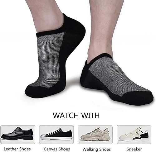 Vista 3 de Tphon Mens No Show Socks, 8 Pairs Non Slip Ankle Socks for Men Low Cut Athletic Liner Sock for Loafer Flats Sneakers