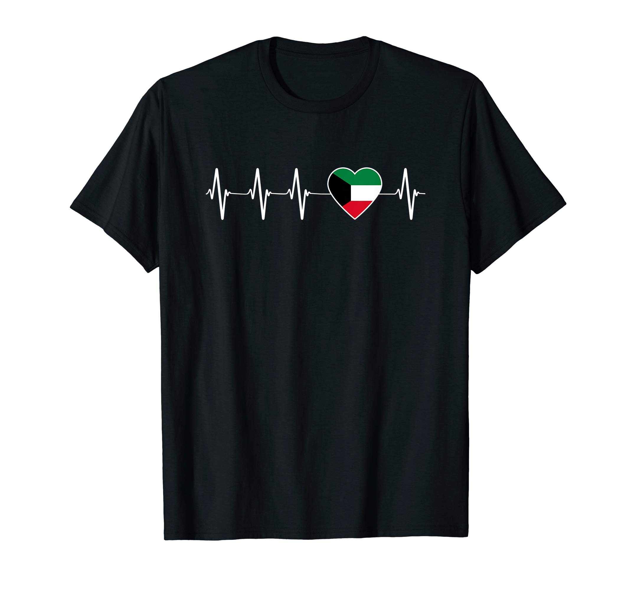 Proud Kuwaiti - National Kuwait PrideKuwaiti Heartbeat Proud I Love Kuwait Flag Country Gift T-Shirt