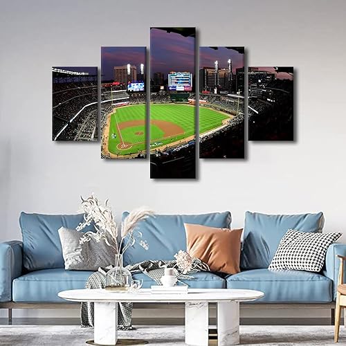 Miniatura 131 de Decoración de pared, lienzo para estadio deportivo de Estados Unidos, arte de pared moderno Fenway Park en Boston, arte de pared para oficina, sala