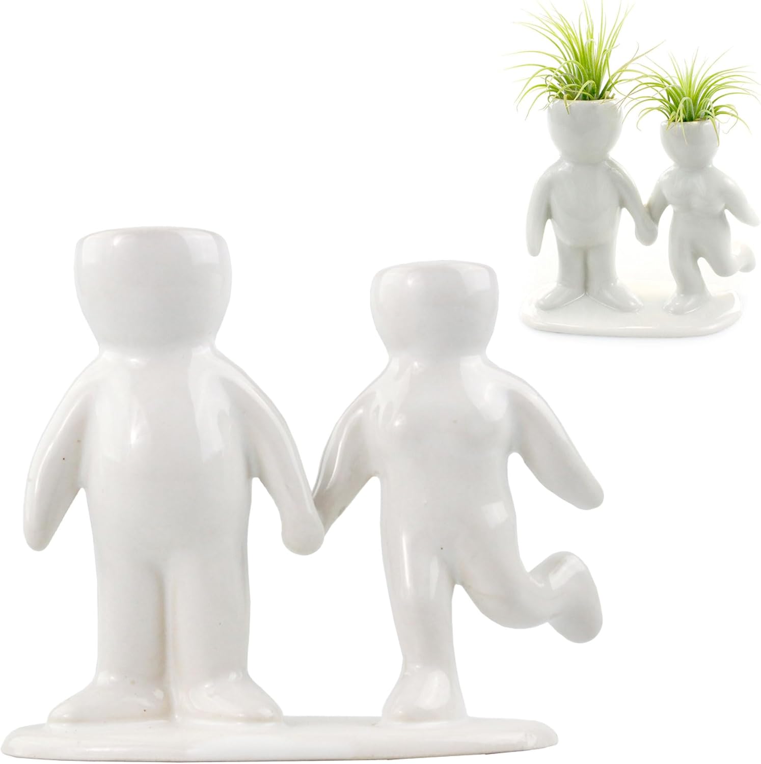 Ceramic People Planters for Air Plants Air Plant Vase Table Top