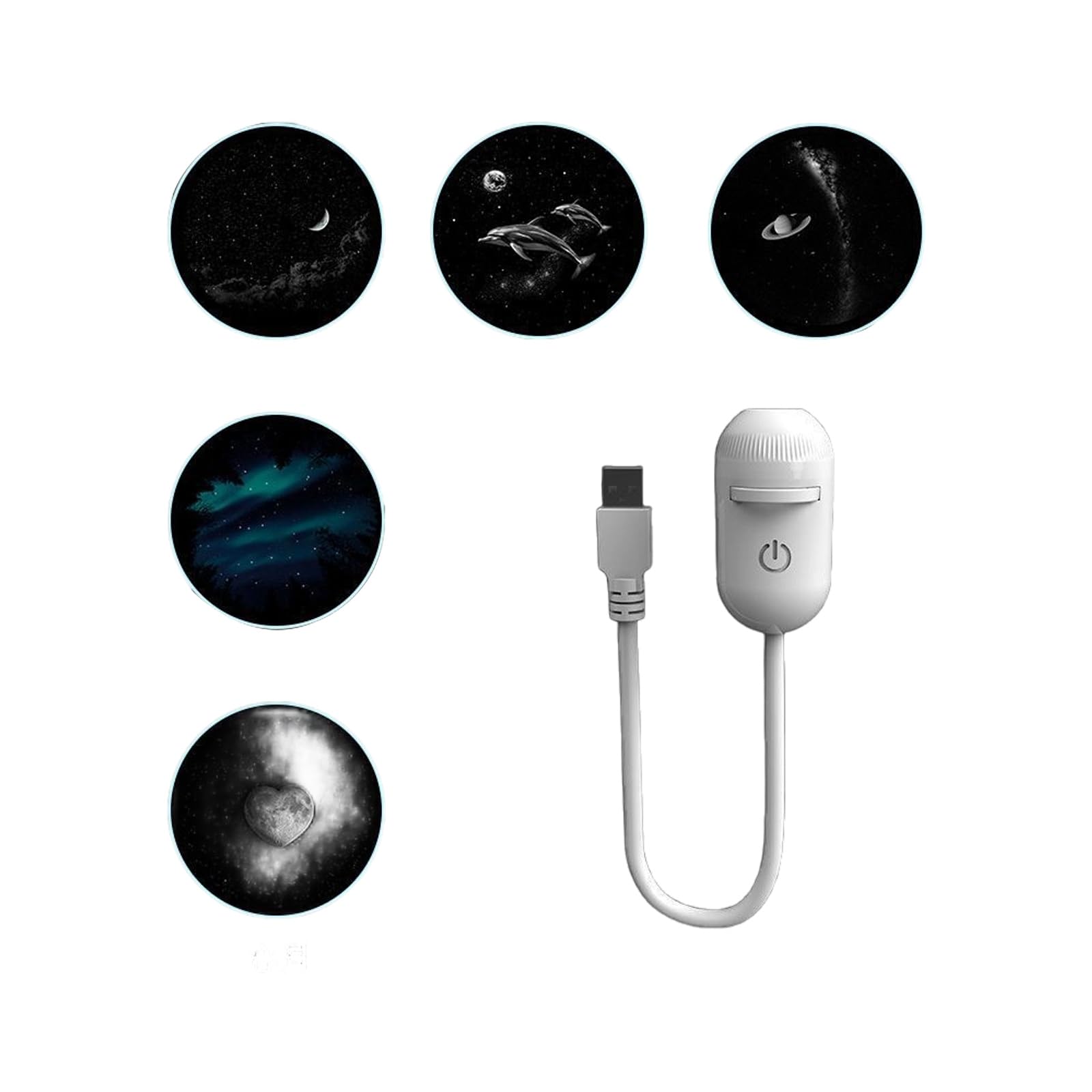 Msioytog Multifunctional Planet Projection Light 360 Degree Rotating Atmospheres Night Lamp Decoration for Ceiling & Wall Planet Projection Night Lamp USB Direct Insertion Light