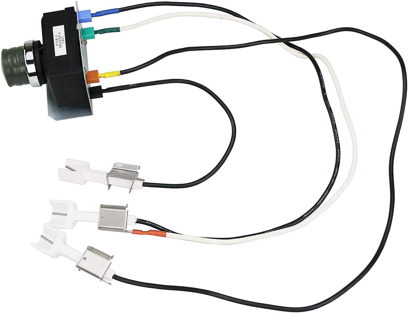 GRISUN 7628 Igniter Kit for Genesis 310 and 320 Gas Grills, 2011 & Newer (Front Mounted Control Panel) Electronic Ignitor, Electrodes Ignitions Kit Weber Genesis 300 Series Gas Grill