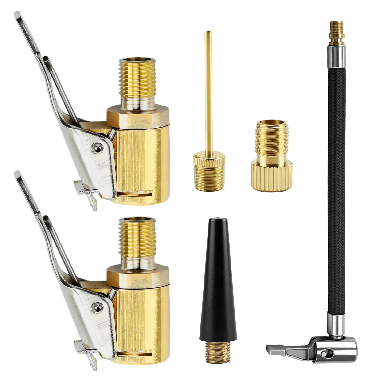 6 Pezzi Connettore Valvola Mandrini Pneumatica Universale,Adattatore Valvola,Adattatore Pompa Bicicletta per Bosch Easypump,8mm Leva per Valvola per Auto Palloncini e Cuscini d'Aria Mandrino ad Aria