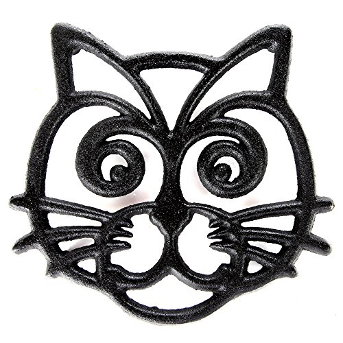 ๐ Flash Sale Home-X - Cat Face Cast Iron Trivet, Premium Cast Iron Trivet Mat & Hot Pad with a Non-Slip Elevated Design Protects Surfaces From Heat ๐ Flash Sale Home-X - Cat Face Cast Iron Trivet, Premium Cast Iron Trivet Mat & Hot Pad with a Non-Slip Elevated Design Protects Surfaces From Heat