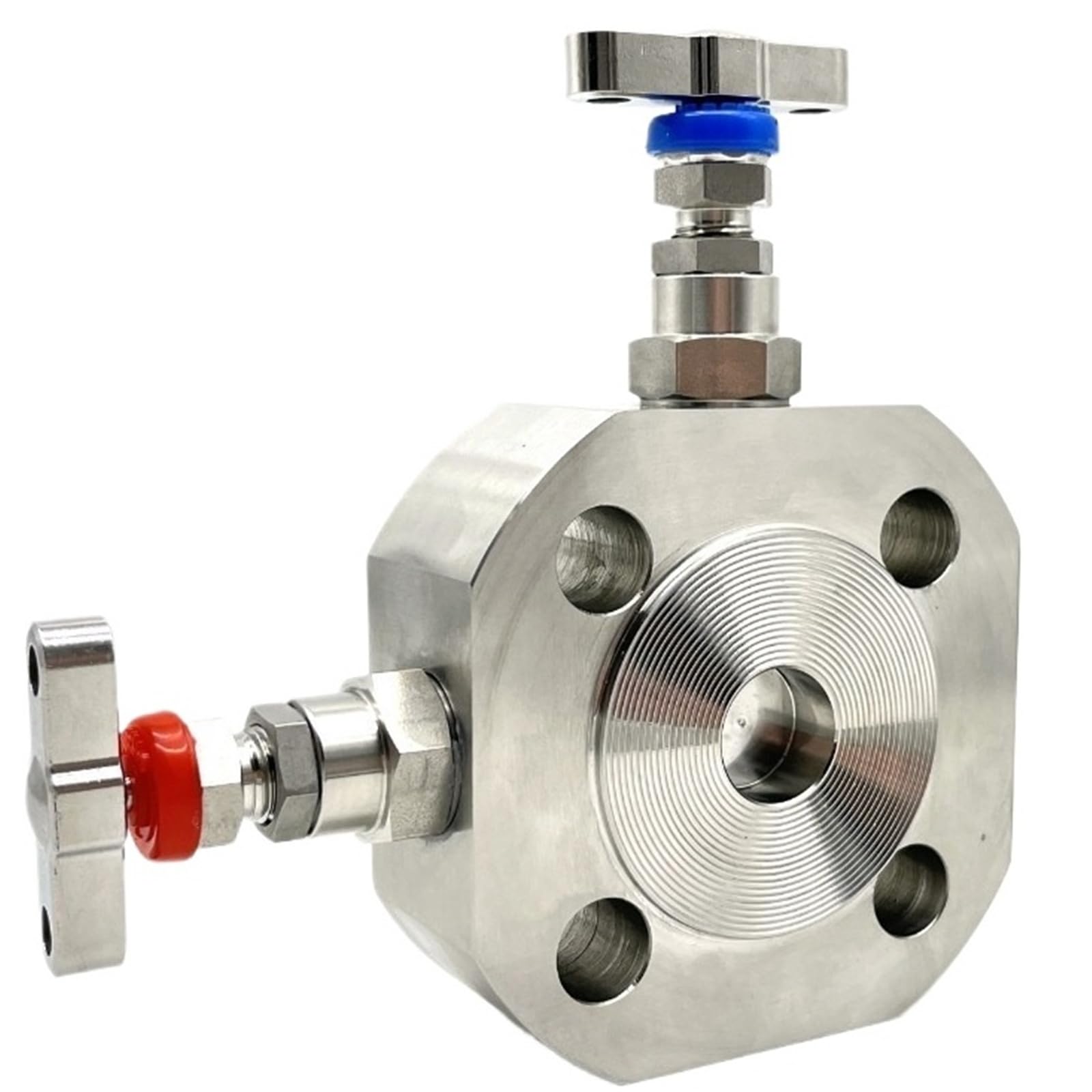Belovek 1 2In R Monolithic And Bleed Valve Flange Manifold