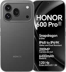 HONOR 600 Pro 5G Smartphone, Écran AMOLED 6,57″ 120Hz,12+…