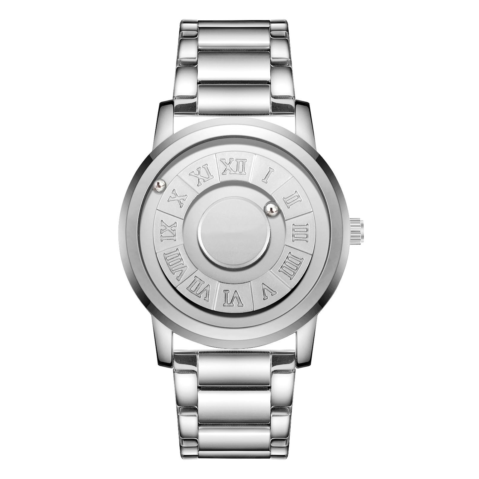 Montre à lévitation magnétique sans miroir étanche quartz