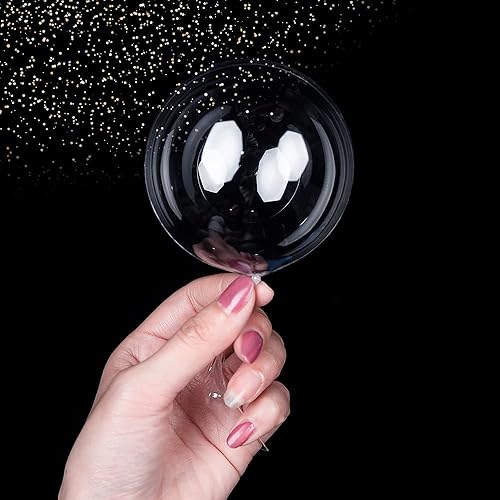 Globos pequeños transparentes, paquete de 100 mini globos redondos de 5 pulgadas, pequeños globos BoBo sin látex, globos de burbujas transparentes Globos pequeños transparentes, paquete de 100 mini globos redondos de 5 pulgadas, pequeños globos BoBo sin látex, globos de burbujas transparentes