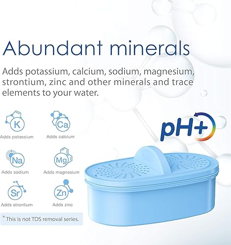Miniatura 6 de Waterdrop - Filtro de agua alcalino de repuesto para todos los sistemas de filtración Waterdrop para jarras y dispensadores, aumenta el PH, mejora