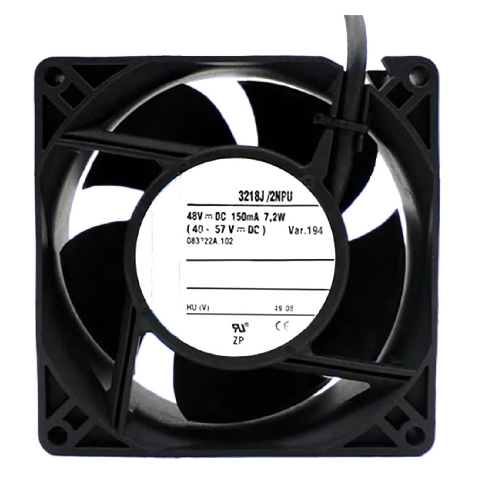 Ventilateur 9238 48VDC 3218J 2NPU pour refroidissement de boîtier