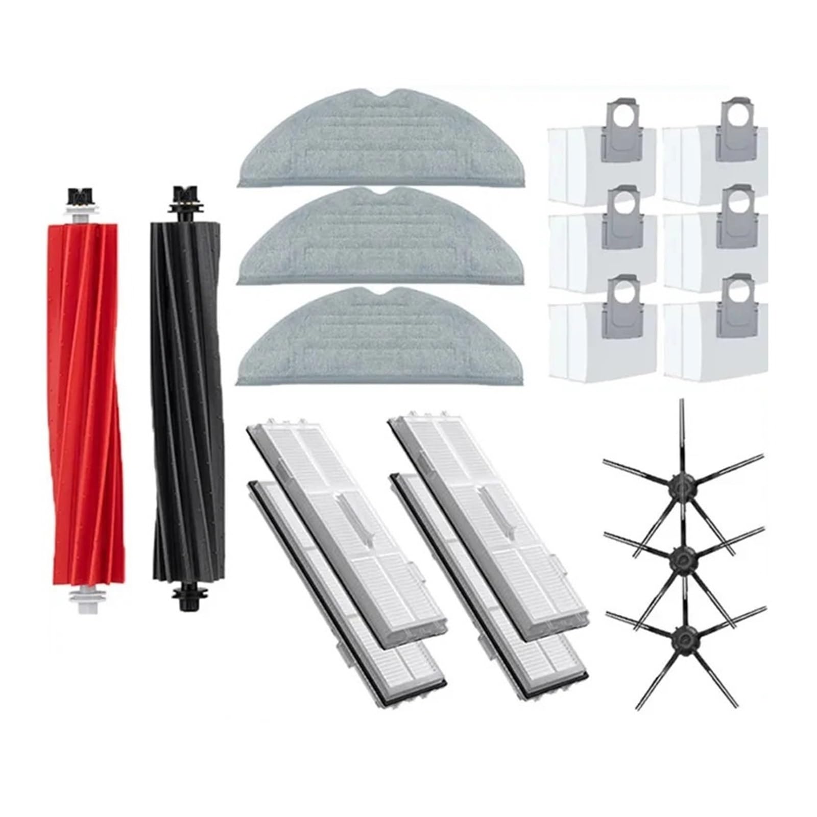 YYMYLXYM New Main Brush Hepa Filter Side Brush Mop Cloths Compatible with Roborock S8 S8 Plus S8+ S8 Pro Ultra Vacuum Cleaner Parts(Pink)